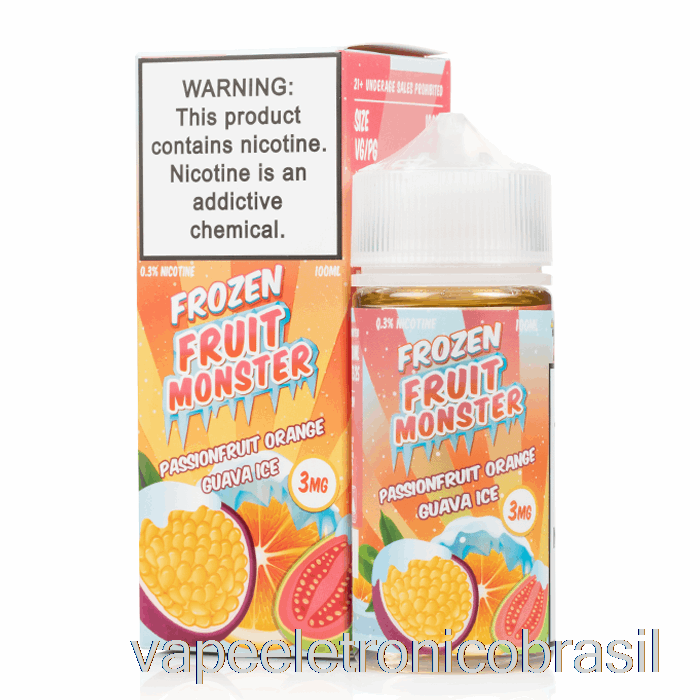 Vape Vaporesso Gelo Maracujá Laranja Goiaba - Monstro De Frutas Congeladas - 100ml 0mg